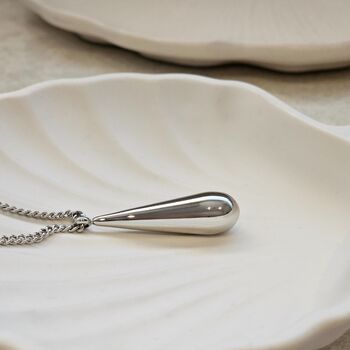 Silver Waterdrop Necklace, 5 of 7