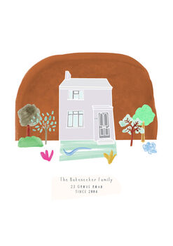 Personalised House Portrait Hand Drawn Print, 8 of 8