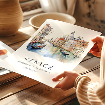 Italy Travel Destination Print For Venice, 4 of 7