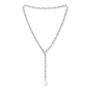 Decus Freshwater Pearl Drop On Chunky White Gold Fill Chain, thumbnail 2 of 4