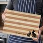 Personalised Family Bunnies Bamboo Chopping Board, thumbnail 1 of 7