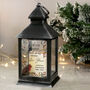 Personalised Robins Appear When Loved Ones Are Near Memorial Black Lantern, thumbnail 1 of 5