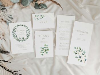 Eucalyptus Foliage Wedding Save The Dates, 4 of 4