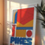 Pikes Ibiza Club Print | Poster | Wall Art | Geometric | Dj | Clubbing | Patterned | Bauhaus | Print | House Music, thumbnail 3 of 9