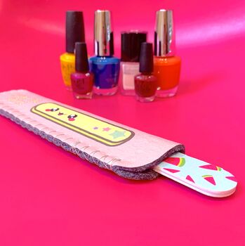 Cute Kawaii Nail File Holder Beauty Gift For Her Teens, 3 of 4