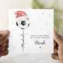 Personalised Football Uncle Christmas Card, thumbnail 1 of 3