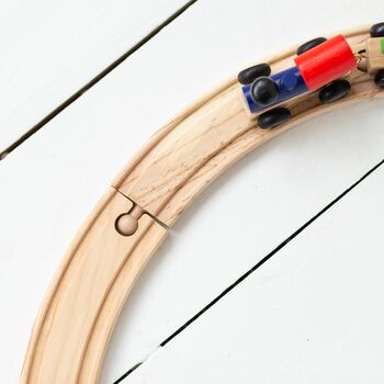 Wooden Letter Name Train Toy Pastel And Light Colours, 9 of 9