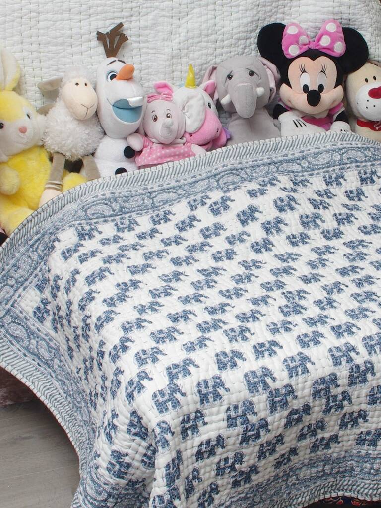 New Baby Pure Soft Cotton Filling Kantha Blanket Quilt By Reason Season