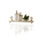 Five Piece Marble And Glass Bathroom Set With Tray, thumbnail 2 of 2