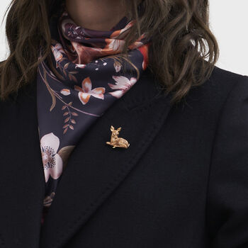 Resting Fawn Enamel Brooch, 2 of 7