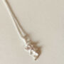 Sterling Silver Mermaid Pendant Necklace, thumbnail 2 of 7