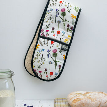 Wildflowers Watercolour Oven Gloves, 2 of 7