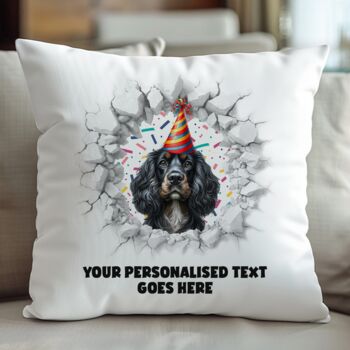 Personalised Sprocker Spaniel Birthday Break Through, 5 of 8