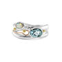 Blue Topaz And Opal Gemstone Ring, thumbnail 6 of 8