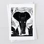 A Pack Of Six Lino Cut Cards, thumbnail 3 of 7