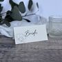 Wedding Table Personalised Guests Place Card Real Metallic Foil, thumbnail 7 of 9