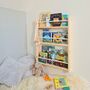 Nursery Bookcase With Rails, Nursery Decor, thumbnail 9 of 10