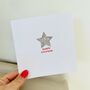 Sparkly Star Christmas Card, thumbnail 1 of 2