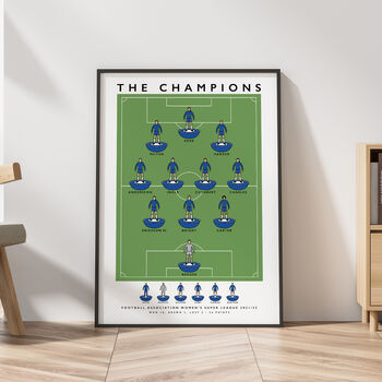 Chelsea Fc Women The Champions 21/22 Poster, 3 of 8