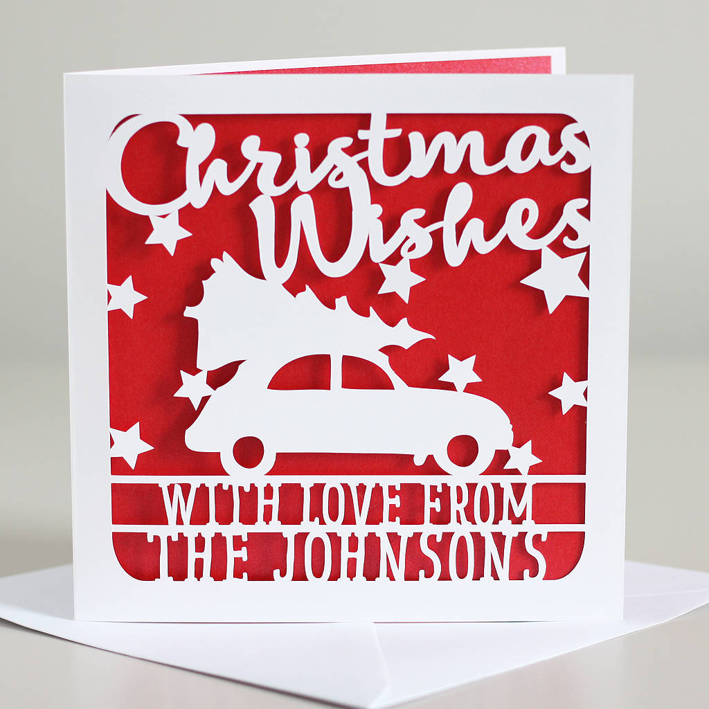 Personalised Christmas Tree Card