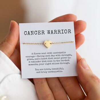 Cancer Warrior Heart Bracelet – Support Gift For Cancer Fighter, 8 of 9