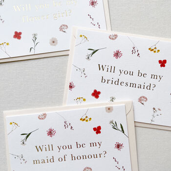 Anna Floral Bridesmaid Card, 2 of 2