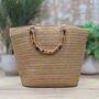 Rattan Gold Detail Shopper Bag, thumbnail 1 of 2