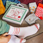 Pizza Gift Box Set Of Four Socks, thumbnail 1 of 8