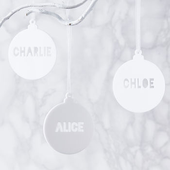 Personalised Christmas Bauble Decoration, 3 of 5