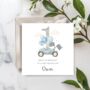 Race Car 1st Birthday Card, Blue Birthday Card For Son, Nephew,Grandson Any Relationship, thumbnail 1 of 5