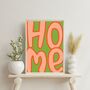'Home' Typography Print Statement Wall Art, Unframed, thumbnail 5 of 8