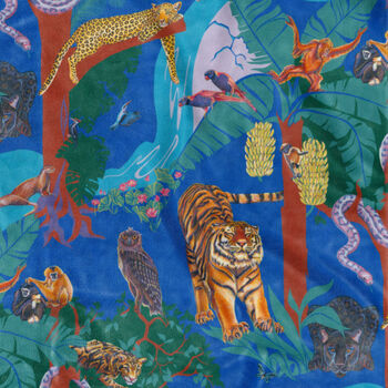 Jungle Animals Kids Fleece Blanket, 3 of 12