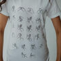 Womens British Sign Language Alphabet Fingerspelling T Shirt, thumbnail 1 of 5