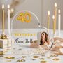 Personalised Birthday Photo Heart Acrylic Plaque, thumbnail 5 of 7