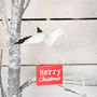 Seagull Merry Christmas Tree Decoration, thumbnail 1 of 3