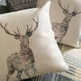 Stag Scatter Cushion, thumbnail 1 of 7