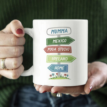 Personalised Signpost Mug Gift For Her, 3 of 4