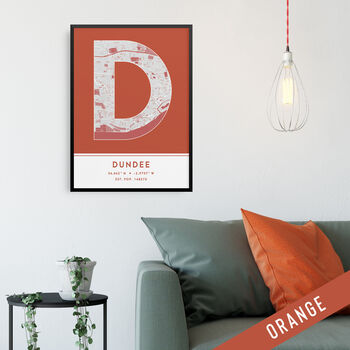 Dundee City Map Wall Art Print, 5 of 9
