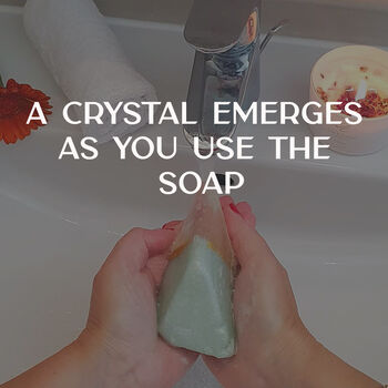 Surprise In A Soap Innfused With Green Aventurine Crystal, 3 of 9