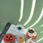 Spooky Halloween Punch Needle Mug Rugs, thumbnail 1 of 9