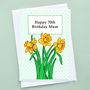 'Daffodils' Personalised Birthday Card, thumbnail 1 of 5