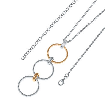 Triple Hula Multi Finish Long Pendant, 2 of 5