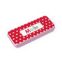 Personalised Girl's Patterned Pink Pencil Case Tin, thumbnail 9 of 11