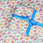 Bus Cars Wrapping Paper Roll Or Folded, thumbnail 1 of 3
