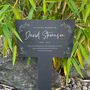 Personalised Large Wreath Memorial Slate Plant Marker, thumbnail 1 of 8