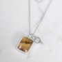 The Duo Citrine Necklace, Sterling Silver, thumbnail 4 of 10