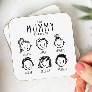 Personalised Coaster 'This Mummy Belongs To', 3 of 5