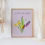 'Wild and Beautiful' Floral Print, thumbnail 4 of 4