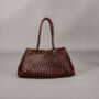 Woven Leather Shoulder Beach Bag, thumbnail 5 of 12