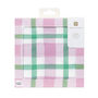Lilac And Green Gingham Paper Napkins X 20, thumbnail 1 of 3